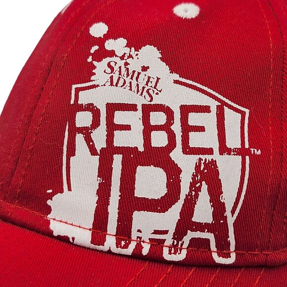 Samuel Adams Rebel IPA Red Adjustable Snapback Hat Beer Brewery Breweriana - Picture 2 of 12